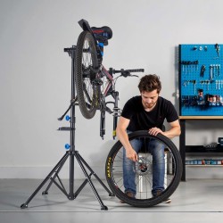 Pyörän huoltoteline Q195-teräs 29,9 kg kantavuus 835–1440 mm taittuva magneettinen työkalutarjotin