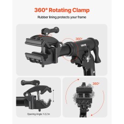 Pyöränhuoltoteline alumiiniseos säädettävä 1035–1630 mm korkeus 38,6 kg kantavuus magneettinen työkalutaso