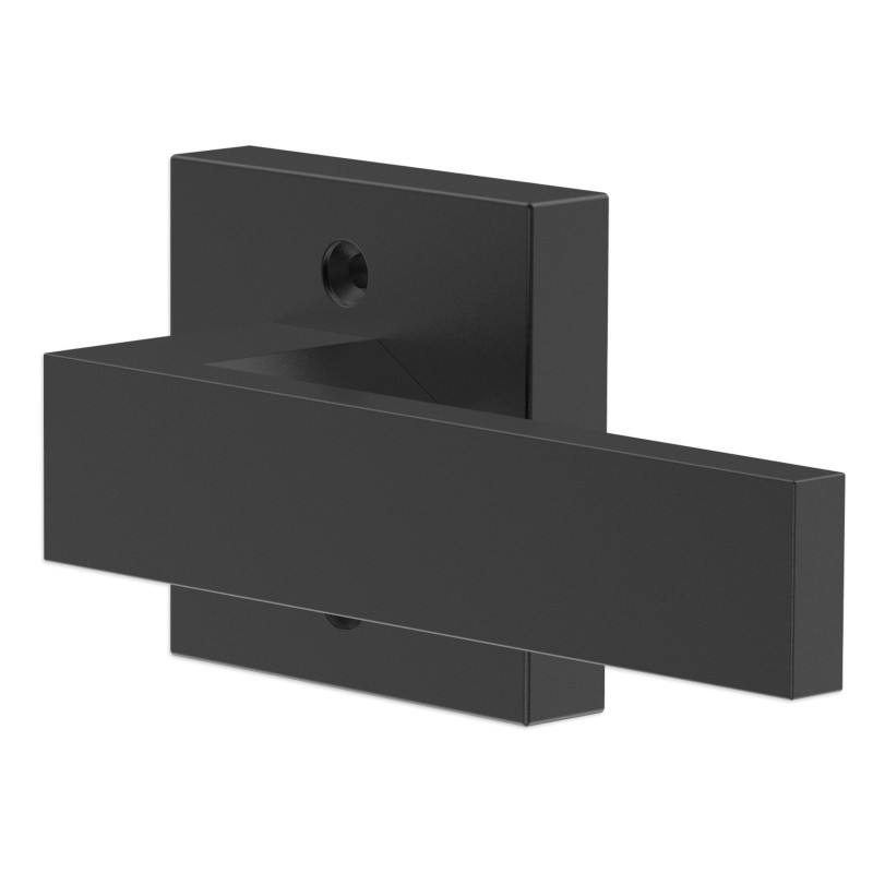 Ovenkahva neliömäinen sinkkiseos käännettävä 1 kappale mattamusta sisäoviin