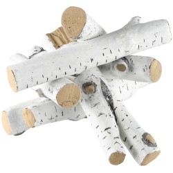 Keraamikuituiset koivupuut 6 kpl kaasutakkaan sisä ja ulkokäyttöön