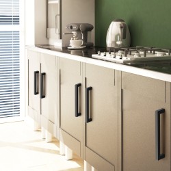 Kaapinvetimet 30 kappaletta ruostumaton teräs 76 mm reikäväli mattamusta poraton asennus