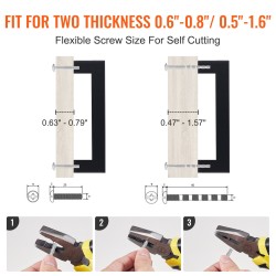 Vetimet 30 kappaletta ruostumattomasta teräksestä 128 mm kaappeihin ja laatikoihin