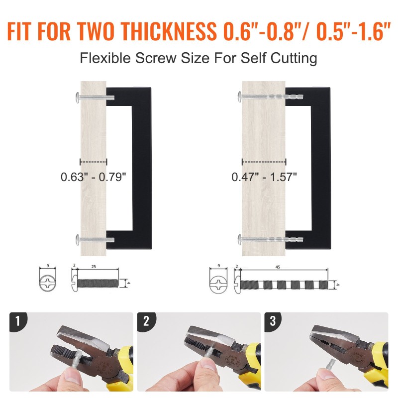 Kaapin vetimet ruostumatonta terästä 76 mm keskireikävälillä 10 kpl mattamusta