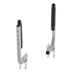 Peräkärryn ohjainpylväät sinkitty teräs 52,1 cm säädettävät 2 kpl kumirullilla pienille veneille