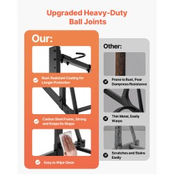 Vapaasti seisova pyöräteline hiiliteräsrunko 136kg kantavuus jopa 5 pyörää sisä- ja ulkokäyttöön