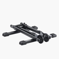 Pyöräteline ruosteenkestävä hiiliteräs sopii 20 29 tuuman pyörille taitettava lattialle musta