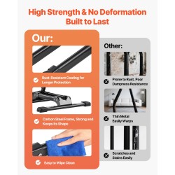 Taittuva lattiateline hiiliteräs musta kaksi kappaletta sopii 20-29 tuuman pyörille