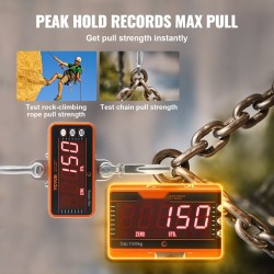 Digitaalinen nosturivaaka valualumiinikuorella 9–1000 kg 0,2 kg tarkkuus LED-näyttö kauko-ohjain