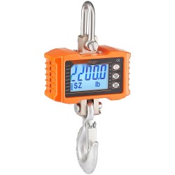 Digitaalinen ripustettava nosturivaaka 1000 kg valualumiinikuori teräskoukku infrapunakaukosäädin 0,2 kg askelväli