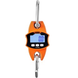 Digitaalinen ripustettava nosturivaaka 400 kilogramman kapasiteetti valualumiinikuori teräskoukut