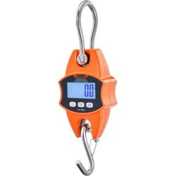 Digitaalinen ripustettava nosturivaaka 400 kilogramman kapasiteetti valualumiinikuori teräskoukut