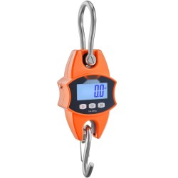 Digitaalinen ripustettava nosturivaaka 400 kilogramman kapasiteetti valualumiinikuori teräskoukut