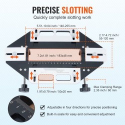 Saranakolo- ja lukon rungon ohjain alumiinirunko säädettävä pituus ja leveys