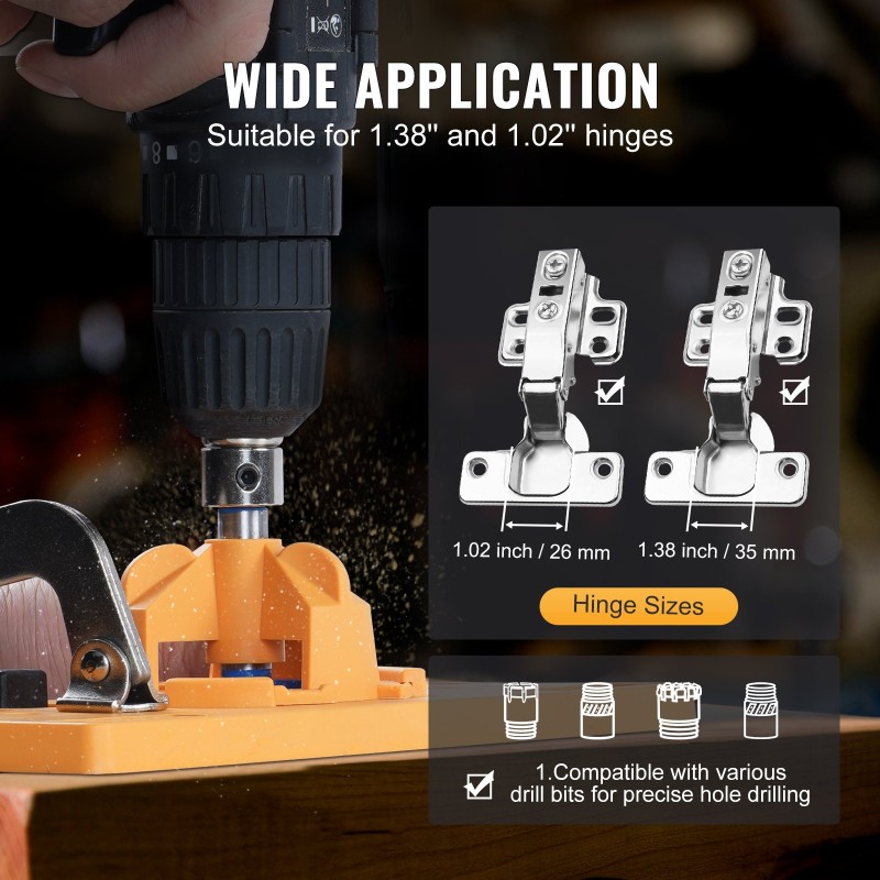 Saranajigi piilosaranoille PA66-nyloni ja teräs 35 mm 26 mm