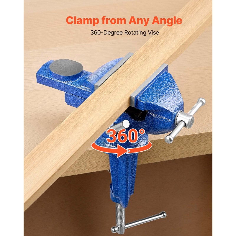 Penkkipuristin kolmen tuuman valurautarunko kääntyvällä jalustalla pikakiinnityksellä puu- ja metallityöstöön