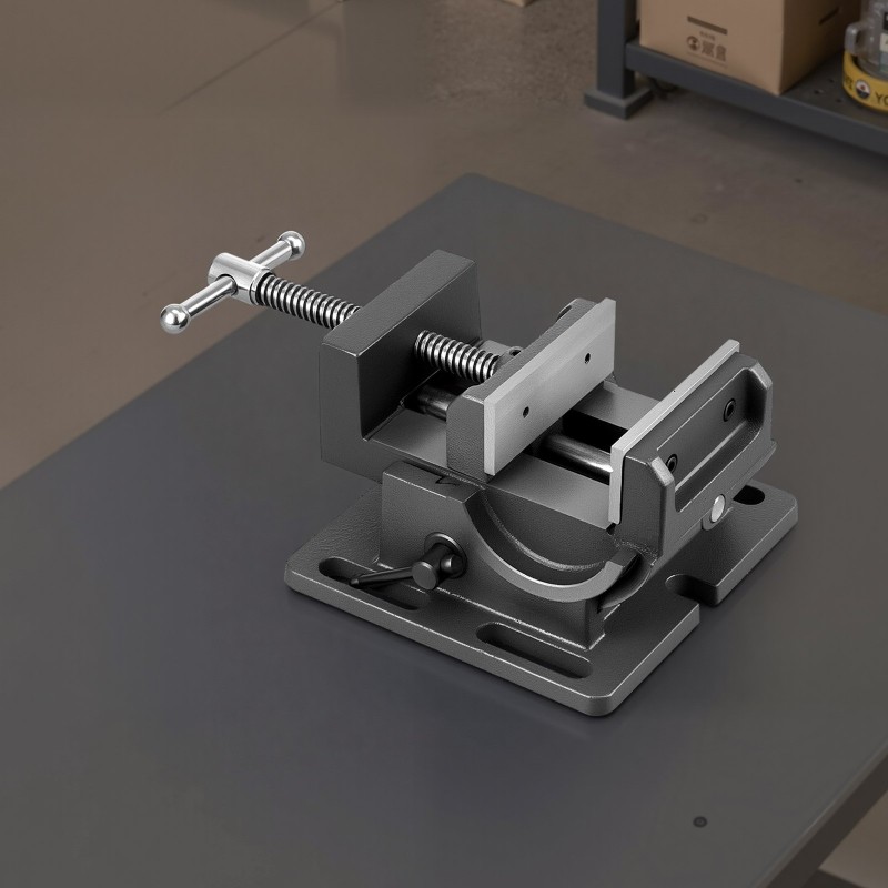 Kallistettava valurautainen porapuristinruuvi 4,25 tuuman leukaleveys 0-90 asteen kulmasäätö