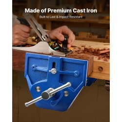 Valurautainen työpöytäpuristin seitsemän tuuman leukaleveys kahdeksan tuuman enimmäisavauma pika avaus säädettävä etupysäytin