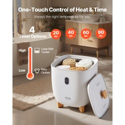 Lämmitettävä pyyheämpäri kahdenkymmenenviiden litran tilavuudella ajastimella ja automaattikatkaisulla