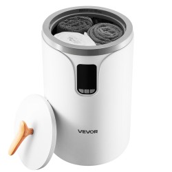 Ämpärimallinen pyyhkeenlämmitin kaksikymmenen litran tilavuus kolmelle pyyhkeelle vuorokauden viiveajastin lapsilukolla