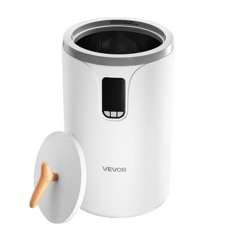 Ämpärimallinen pyyhkeenlämmitin kaksikymmenen litran tilavuus kolmelle pyyhkeelle vuorokauden viiveajastin lapsilukolla