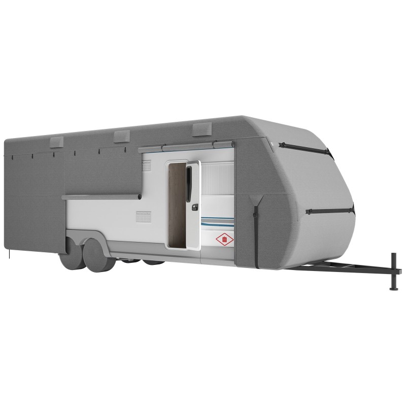 Matkailuauton vedenpitävä kuitukangas suojapeite 671,6–731,5 cm A-luokan