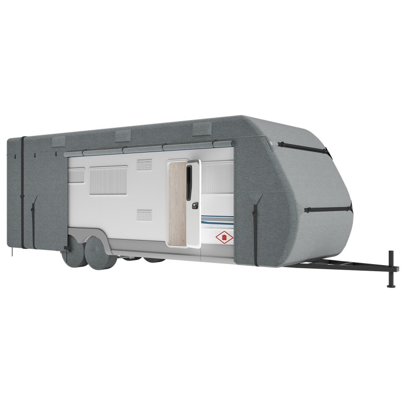 Asuntoauton suojapeite noin 9,8 metrin pituudelle Oxford-kangas vedenpitävä tuulenpitävä