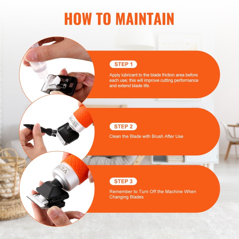 Sähköinen matonleikkuri puukahvalla kuusiportaisella nopeudensäätöllä tuftatuille matoille