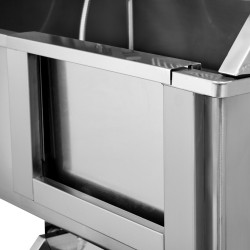 Lemmikkien pesuallas ruostumattomasta teräksestä 34 tuumaa 100 kg kantavuudella säilytyslaatikolla