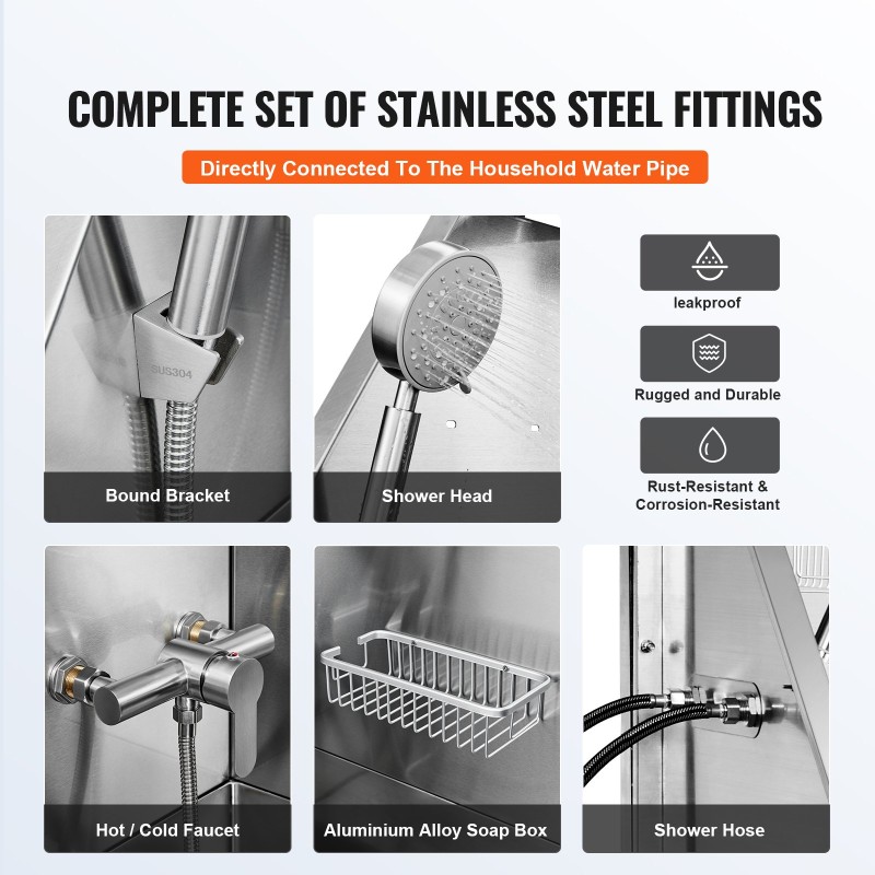 Lemmikkien pesuallas ruostumattomasta teräksestä 62 tuumaa 200 kilogramman kantavuus ramppi hana