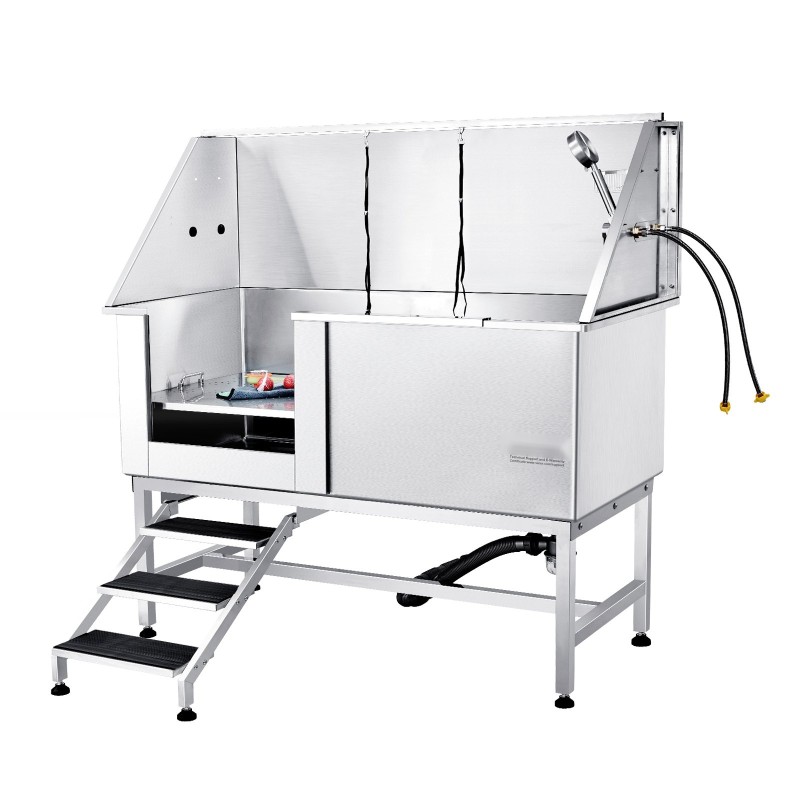 Lemmikkien pesuamme ruostumaton teräs 1575 mm 200 kg portaat luistamaton matto varustepaketti