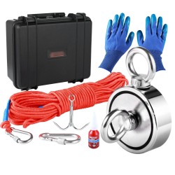 Kaksipuoleinen neodyymimagneettisarja kalastukseen 7 5 cm 544 3 kg vetovoima nikkelipinnoitteella