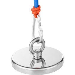 Magneettikalastussarja N35 neodyymimagneetti 590 kg vetovoima 20 m köysi sisältää tartuntakoukun