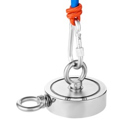 Magneettikalastussarja N35 neodyymi 454 kg vetolujuus 60 mm magneetti koukku ja köysi mukana