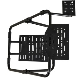 Ratin teline hiiliteräsrunko taittuva korkeussäädettävä X muotoinen vakaa polkimille