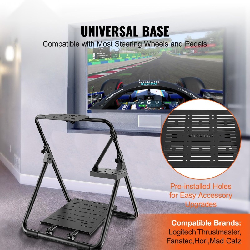 Ratin teline hiiliteräsrunko taittuva korkeussäädettävä X-muotoinen vakaa polkimille