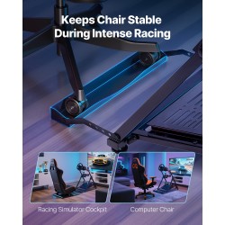 Ratin teline hiiliteräksinen säädettävä taittuva ajosimulaattoreille yhteensopiva