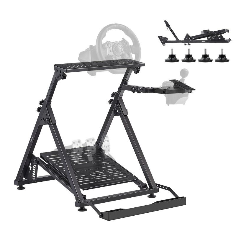 Ratin teline hiiliteräksinen säädettävä taittuva ajosimulaattoreille yhteensopiva