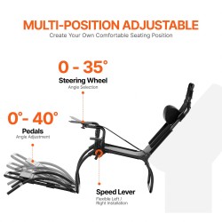 Rattiteline ajosimulaattoriin hiiliteräsrunko säädettävä taittuva poljinteline vaihdeteline