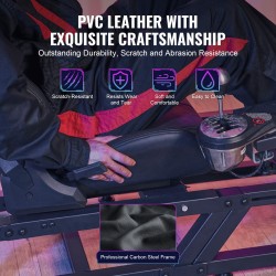 Rattiteline ajosimulaattoriin hiiliteräsrunko säädettävä korkeus ja poljinlevyn kulma kangasistuin