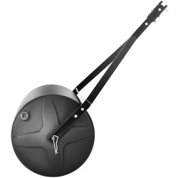 Vedettävä nurmijyrä 445 mm muovirumpu teräsrunko 400 paunaa täytettävä traktoriin tai mönkijään