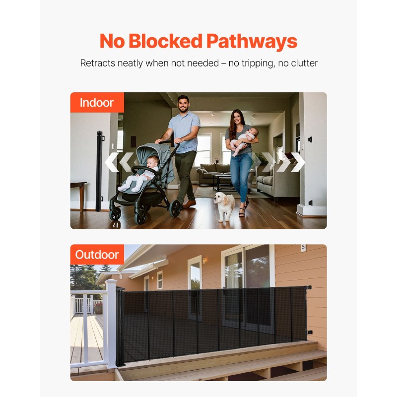 Vedettävä verkkoportti jopa 5150 mm leveä 990 mm korkea vahvistetut lasikuitulistat