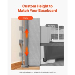 Vedettävä turvaportti verkkorakenteinen 1450 mm leveä 980 mm korkea lapsille ja lemmikeille