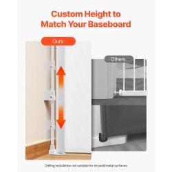 Sisäänvedettävä turvaportti läpinäkyvällä verkolla 1430 mm leveä 795 mm korkea portaille turvalukolla