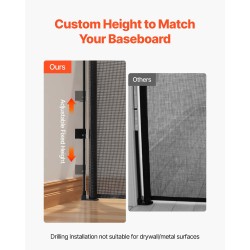 Sisäänvedettävä turvaportti 3100 mm leveä 795 mm korkea lasikuituvahvisteinen verkkokangas musta