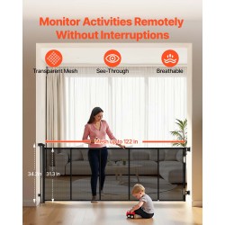 Sisäänvedettävä turvaportti 3100 mm leveä 795 mm korkea lasikuituvahvisteinen verkkokangas musta