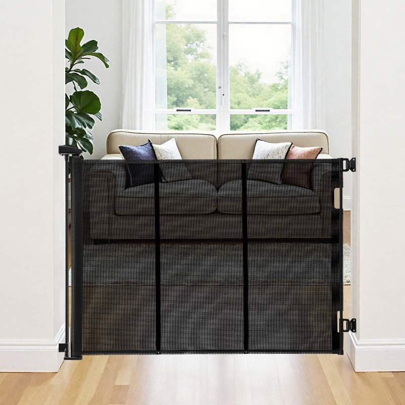 Sisäänvedettävä verkkoportti 3050 mm leveä 980 mm korkea lasikuitunauhoilla