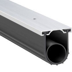 Autotallin oven alatiiviste kumi U ja O profiili 4 8m 100mm esiporattu alumiinikiskokiinnike