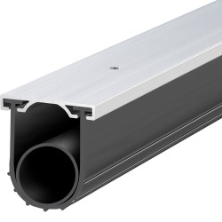 Autotallin oven alatiiviste kumi U ja O profiili 4,8m 100mm esiporattu alumiinikiskokiinnike