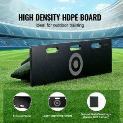 Jalkapallon palautusseinä HDPE 1000x300 mm taitettava säädettävillä kulmilla syöttö ja laukaisuharjoituksiin