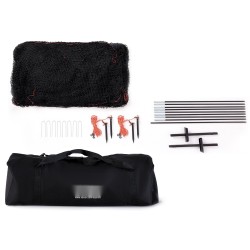 Suljettu lyöntikehikko lasikuitutangoin soveltuu baseball ja softball harjoitteluun noin 6,7 metriä